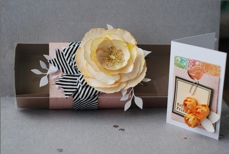 Boîte & Carte "Dites-le avec des fleurs"