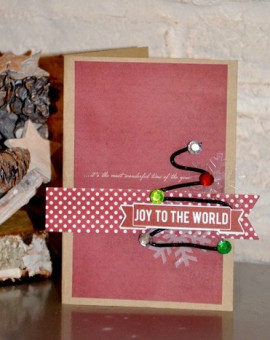 Carte de Noël "Joy to the word"
