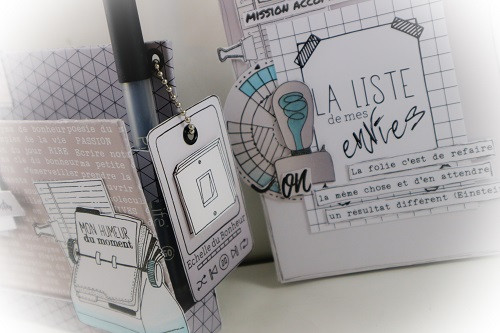 Pas à pas : Mini organiser bloc notes par Kiki