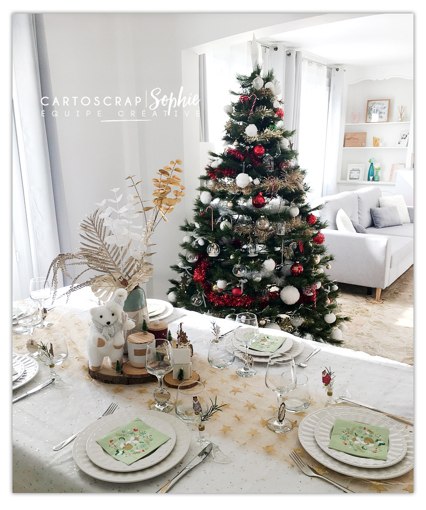 Ma décoration de table de noël - 2021 