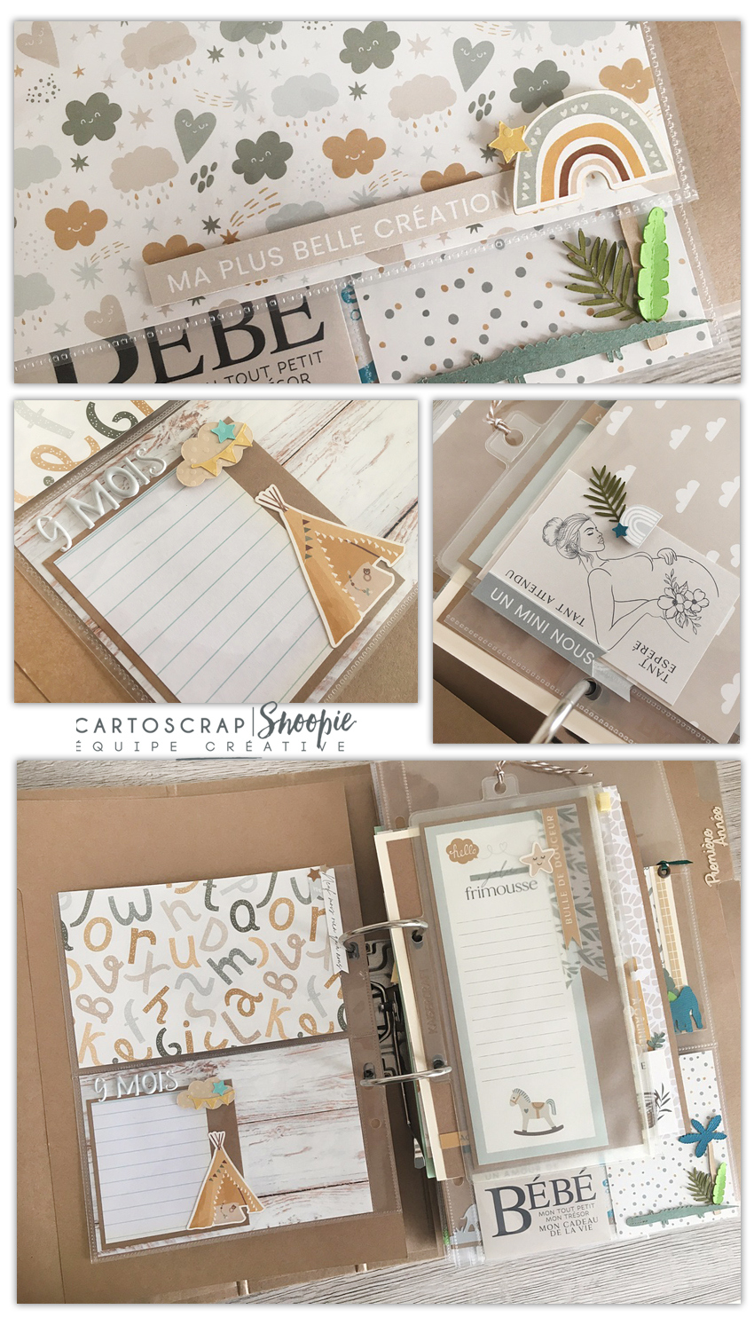 Mini-album Bébé garçon (épisode 1) - Le scrap blog de Céline